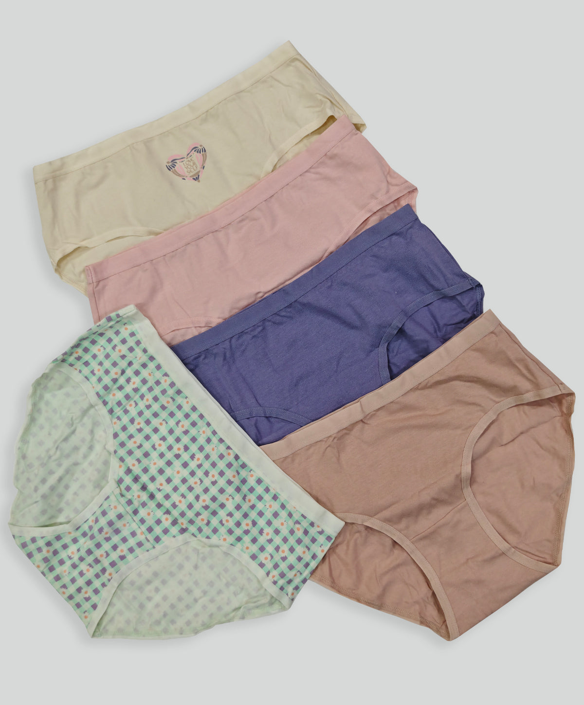 5pcs Nostalgic Dreamscapes Comfort Cotton Boxshorts Panty 505-7549