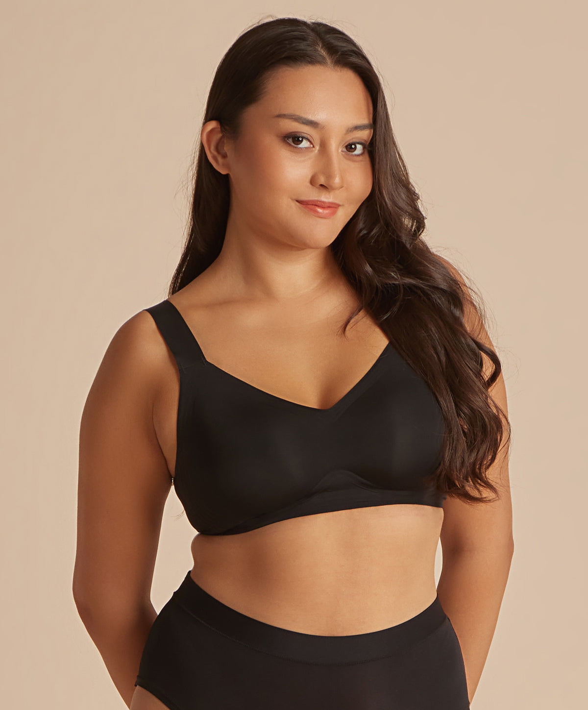 Next To Skin Seam Free Full Coverage V-Neck Bralette (new color) 209-2928B