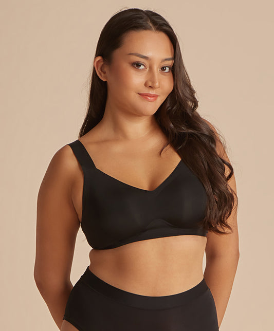 Next To Skin Seam Free Full Coverage V-Neck Bralette (new color) 209-2928B