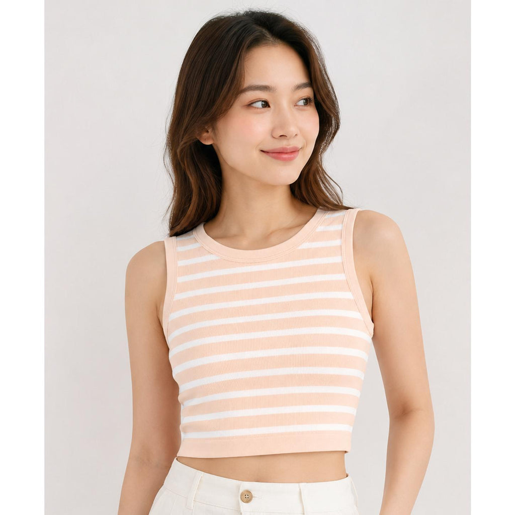 Pierre Cardin 2pcs Pack- Stripe Ribbed Camisole 607-62599V