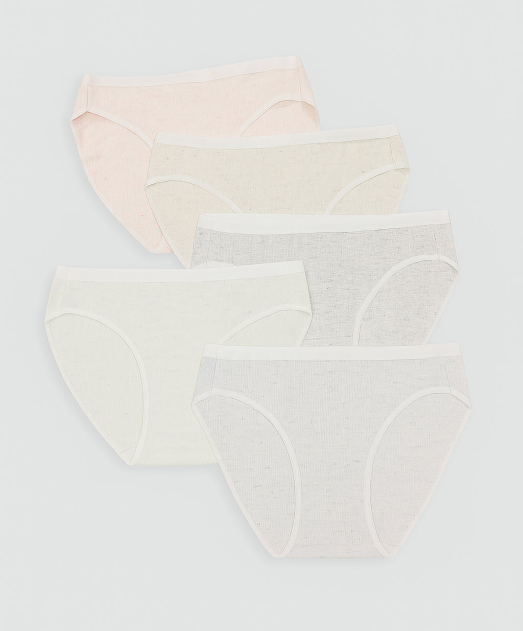 5pcs Marble Mist Comfort Cotton Mini Panty 505-7543