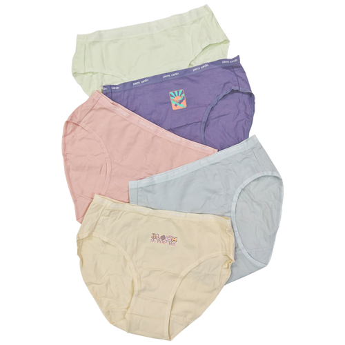 5pcs Groovy Space Comfort Cotton Midi Panty 505-7546