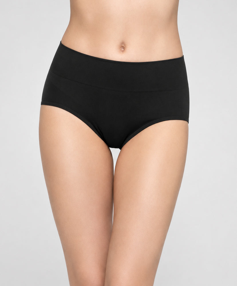 Seamless Thick Band Midi Panty 509-6601
