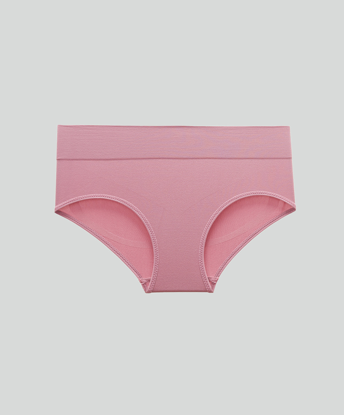 Seamless High Waist Thong Panty - Bright pink