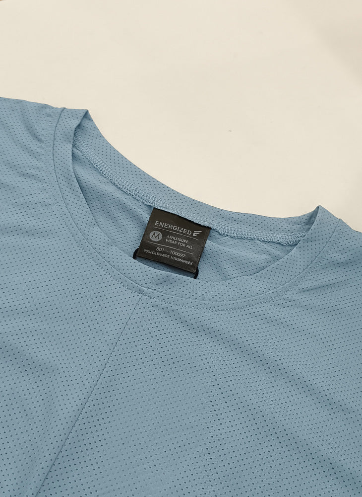 Energized Women's Twisted Front Cropped Sports Tee 801-100097