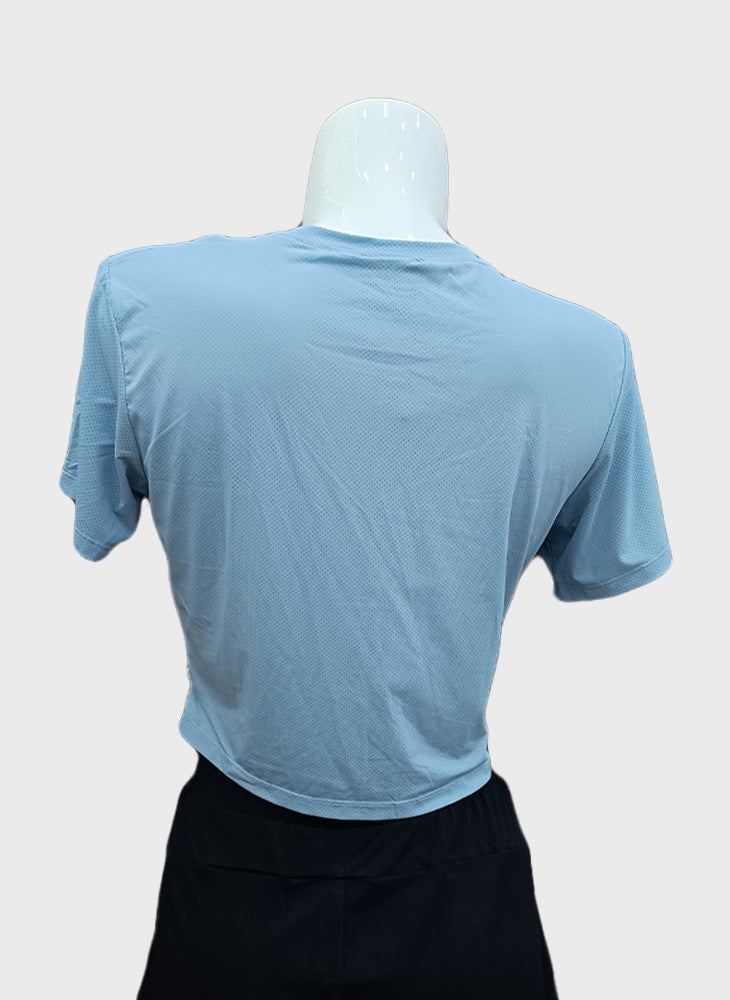 Energized Women's Twisted Front Cropped Sports Tee 801-100097