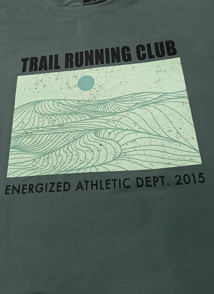 Energized Men's Breathable Mesh Crew-Neck Tee with Graphic Print 803-22033