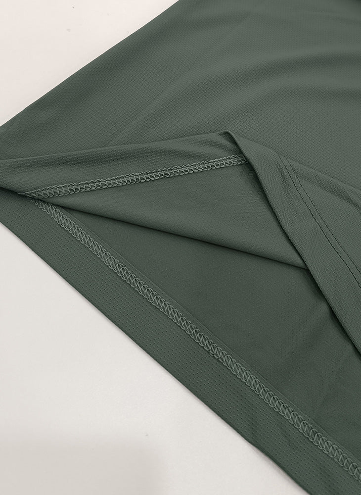 Energized Men's Breathable Mesh Crew-Neck Tee with Logo Print 803-22034