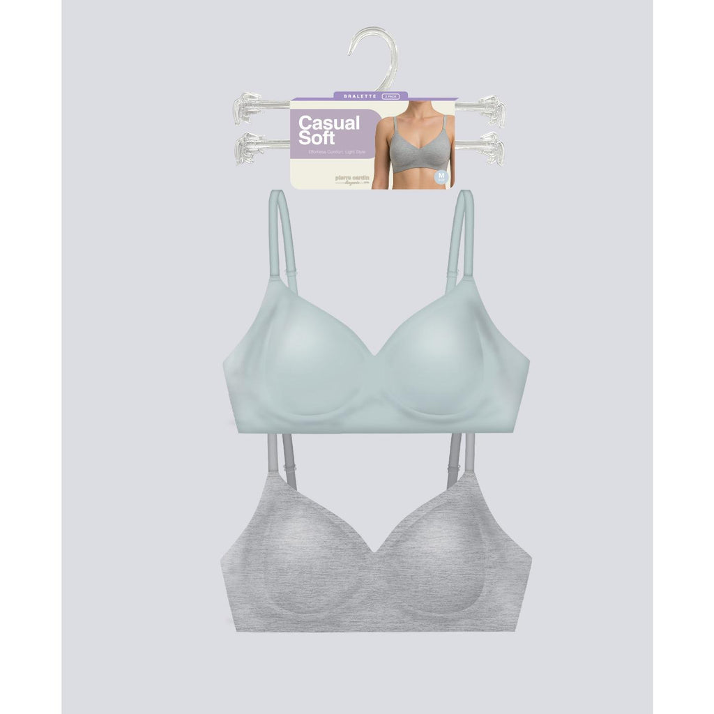 Pierre Cardin 2pcs Pack- Casual Soft Comfort Wireless Bralette 607-62559