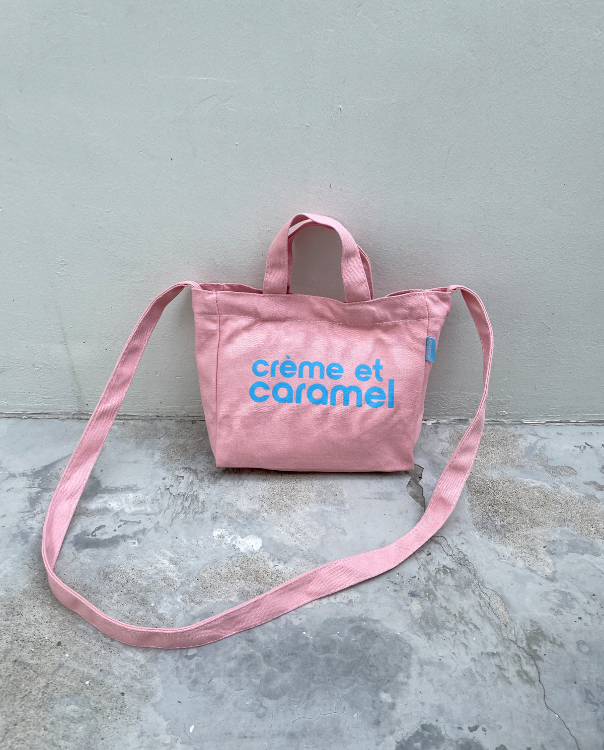 Creme et Caramel Cross-Body Canvas Tote Bag CC9-1306