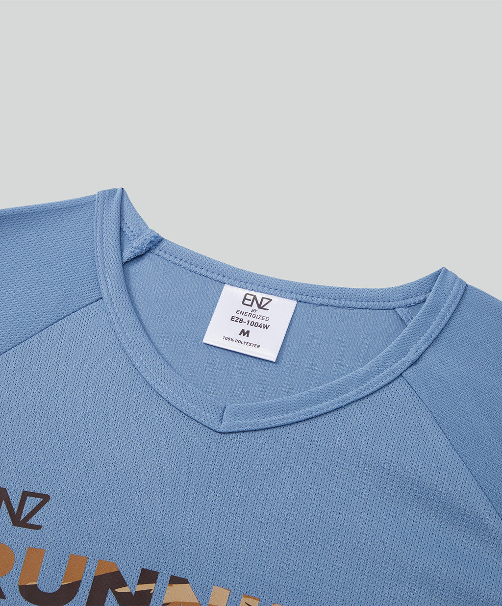 Energized Fitness Vacay Women Sports Mesh Short-Sleeves Sports Tee with Print EZ8-1004W