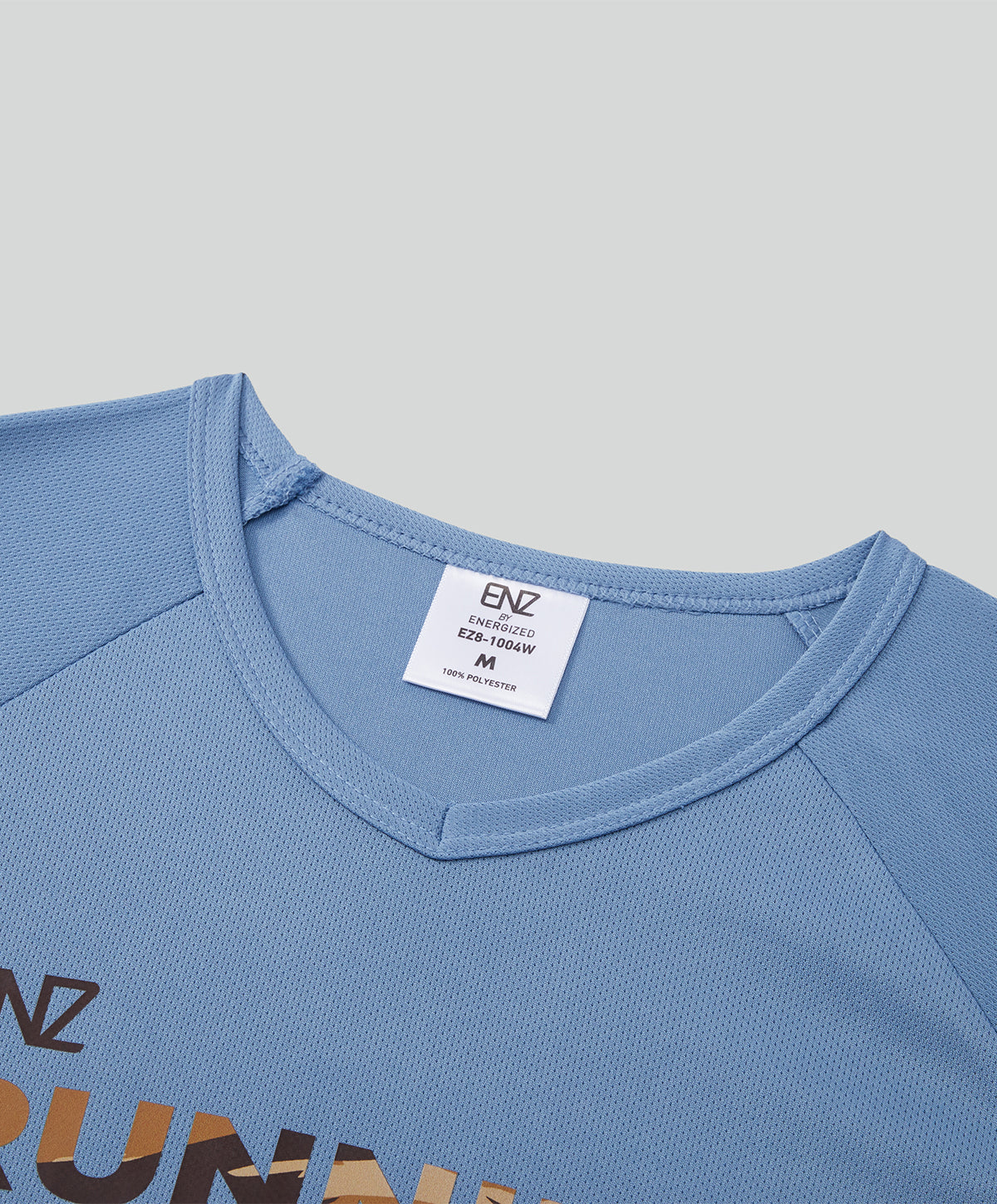 Energized Fitness Vacay Women Sports Mesh Short-Sleeves Sports Tee with Print EZ8-1004W