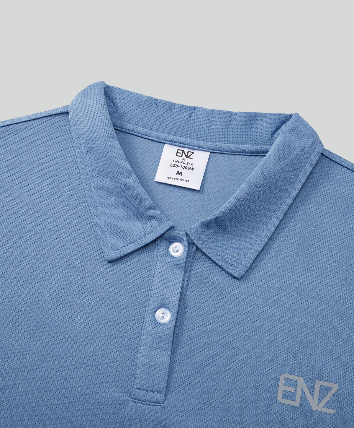 Energized Fitness Vacay Women Sports Mesh Polo Tee EZ8-1006W