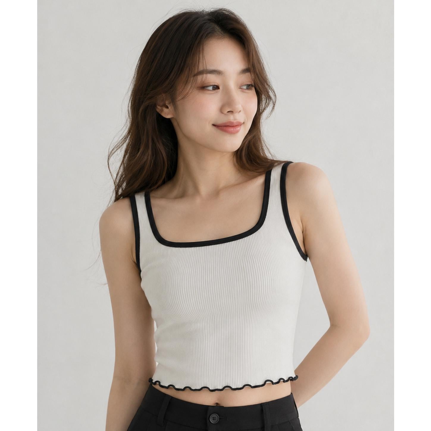 Pierre Cardin 2pcs Pack- Ripple Ribbed Camisole 607-62596V