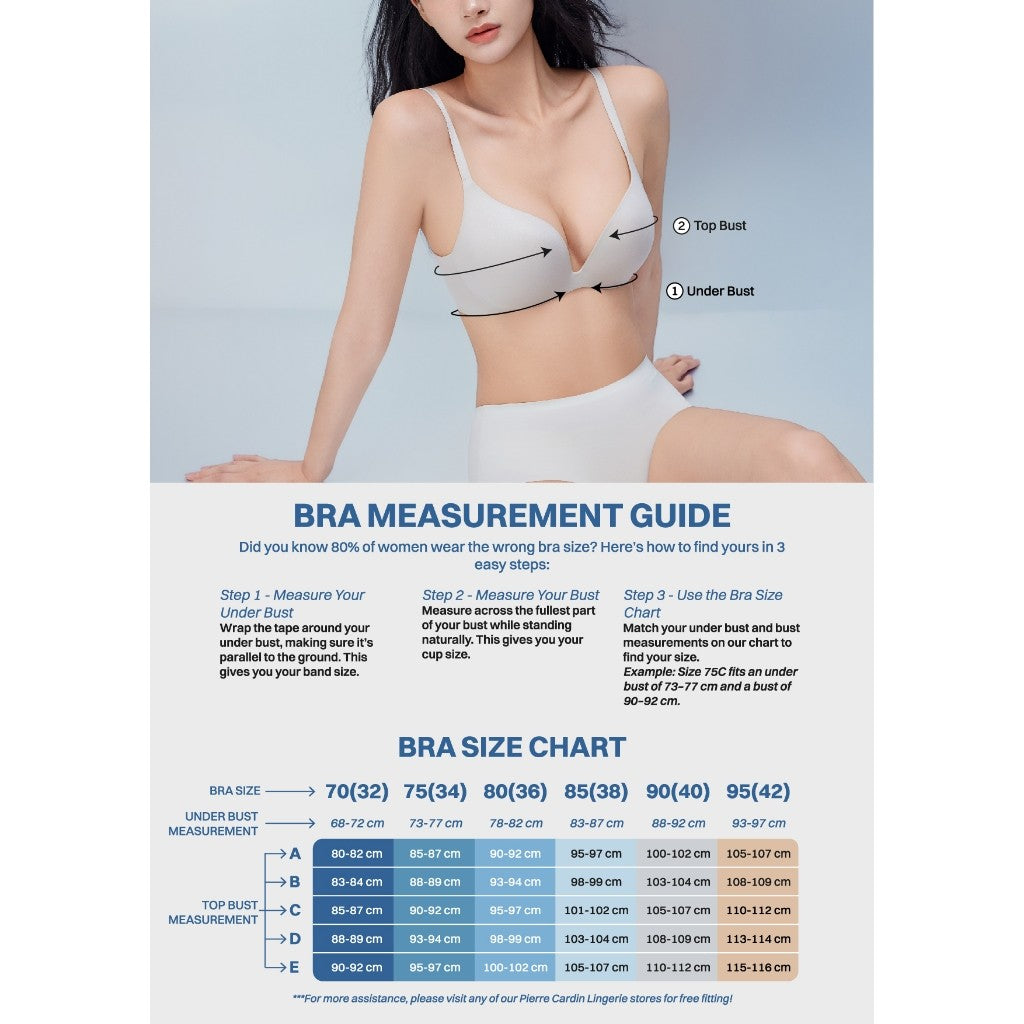 Pierre Cardin Microfibre Basics Half-Cup Bra 609-62417