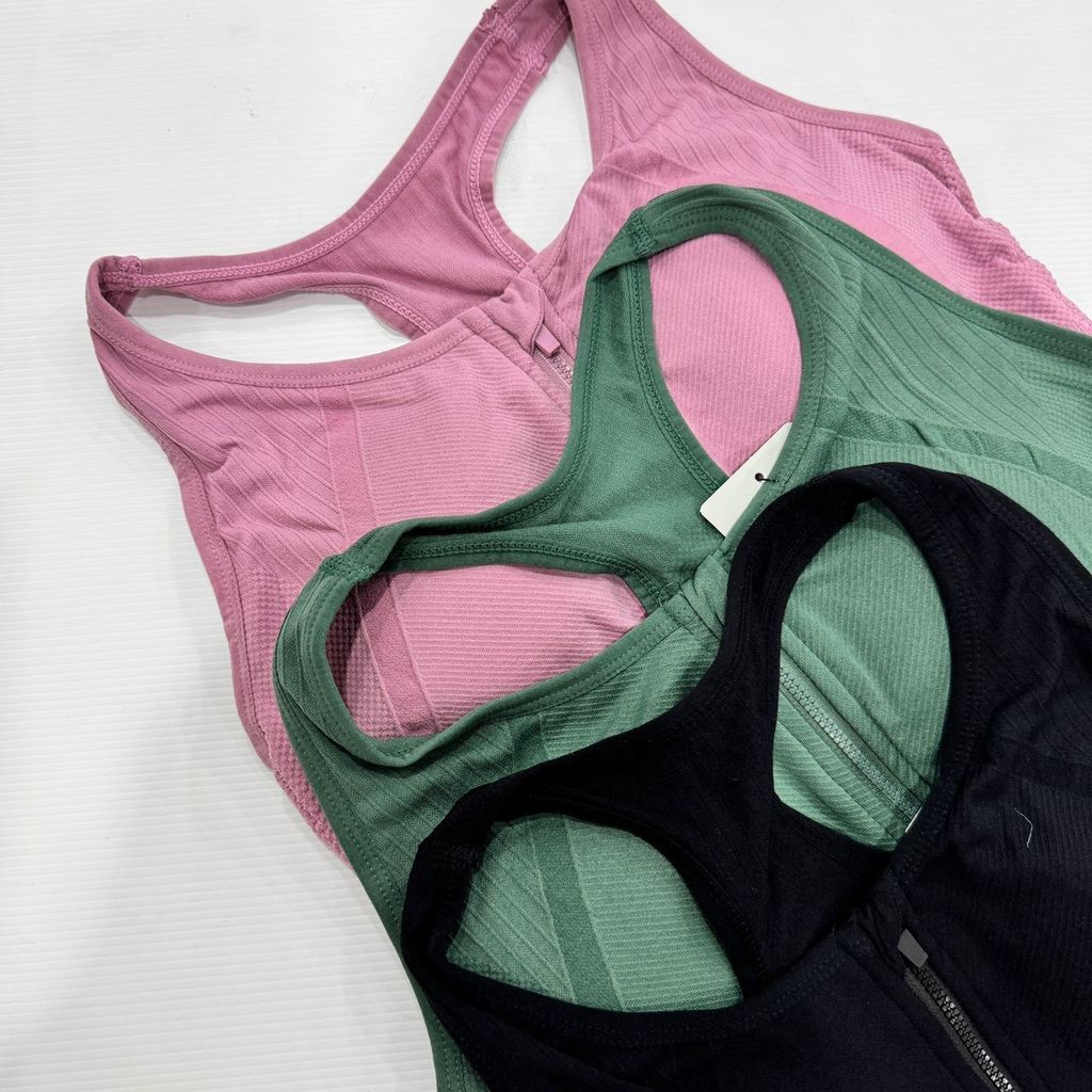 Energized Everyday Front Zip Racer-Back Sports Bra EZ2-1108S