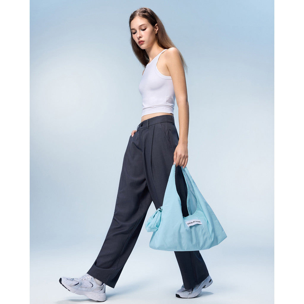Creme et Caramel  Nylon Hobo Tote Bag CC9-1339
