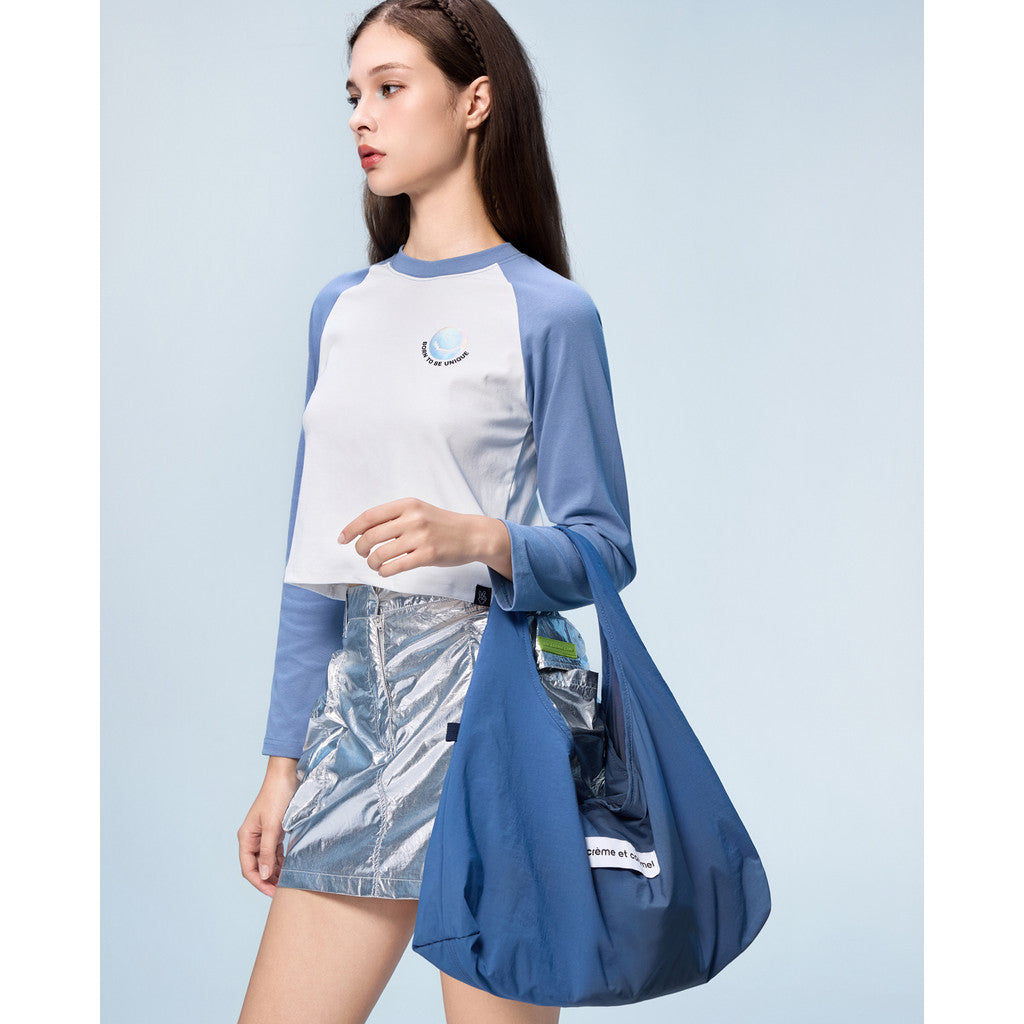 Creme et Caramel  Nylon Hobo Tote Bag CC9-1339