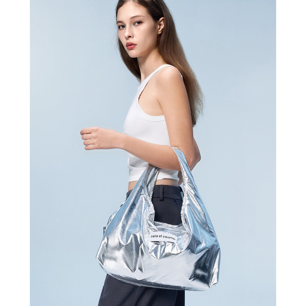 Creme et Caramel  Nylon Hobo Tote Bag CC9-1339