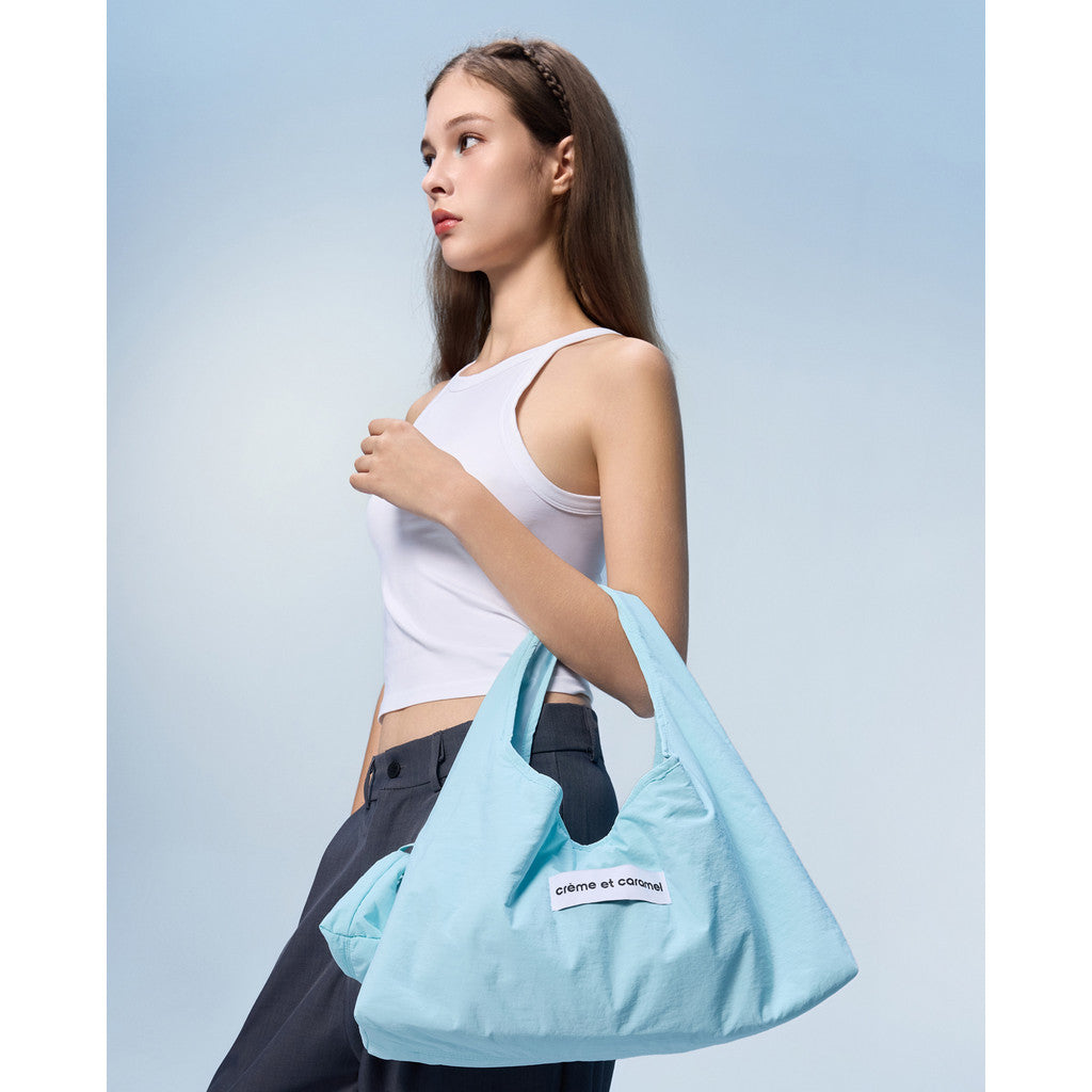 Creme et Caramel  Nylon Hobo Tote Bag CC9-1339