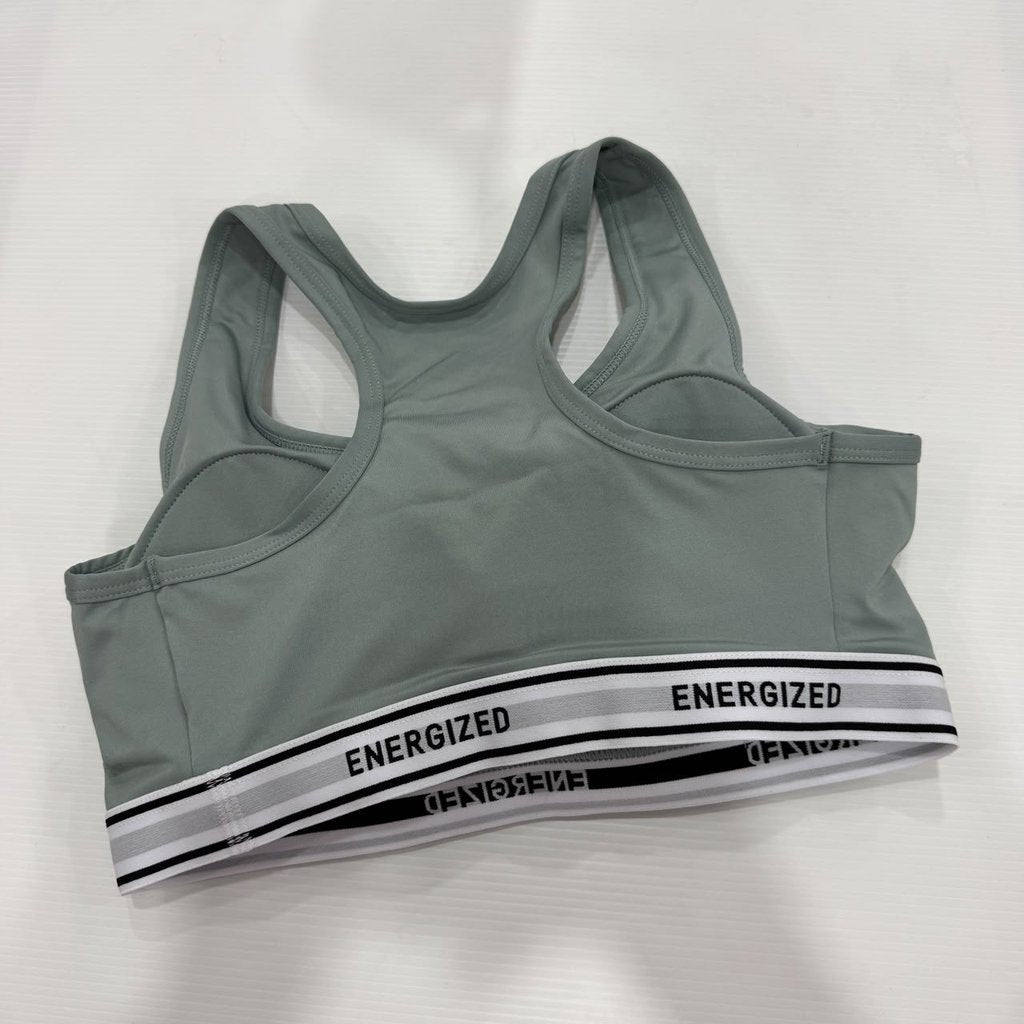Energized Wellness Racer-Back Sports Bra with Elastic Underband 201-1176C