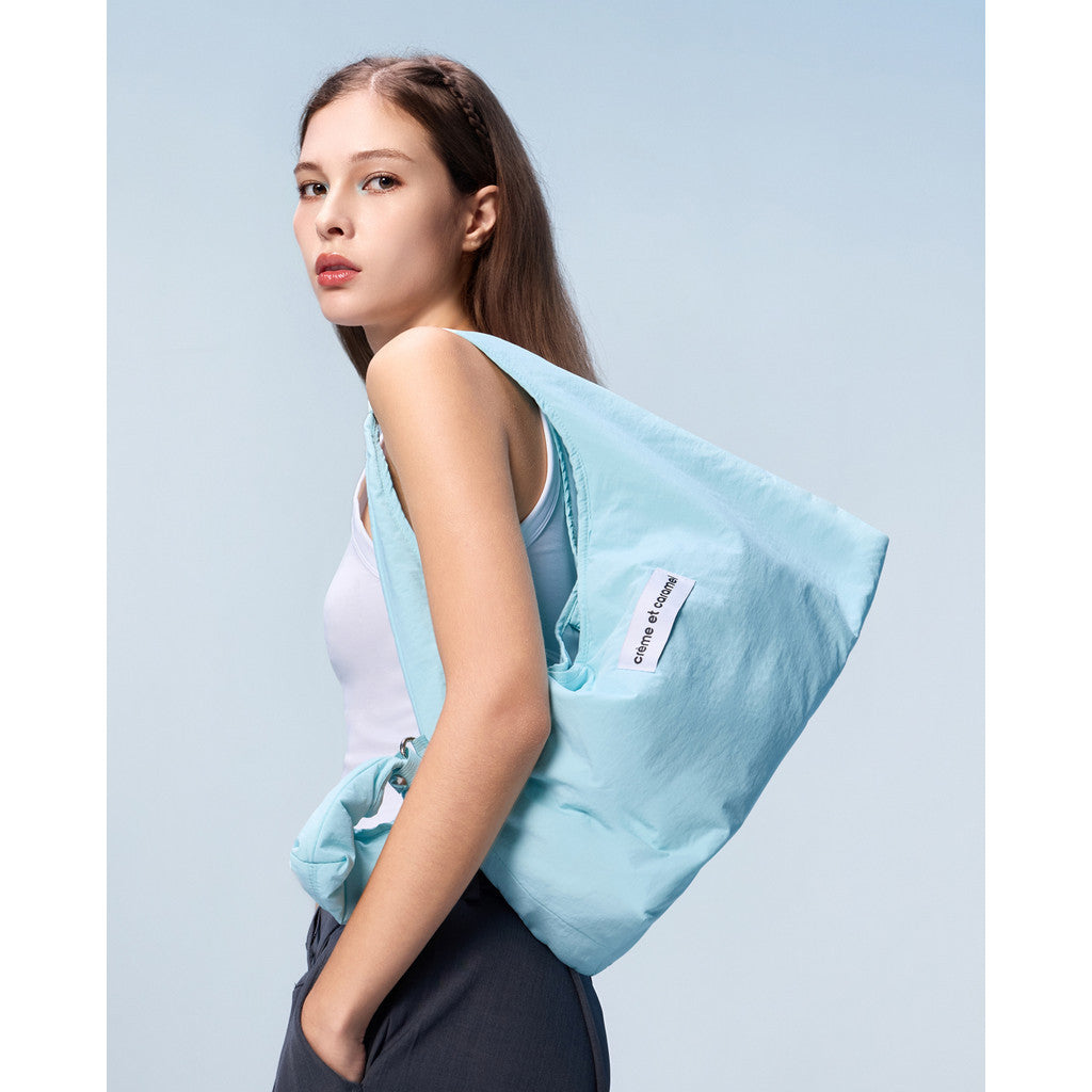 Creme et Caramel  Nylon Hobo Tote Bag CC9-1339