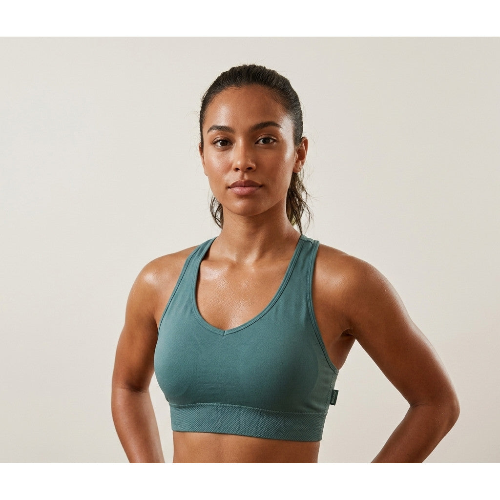 Energized Seamless V-Neck Racer-Back Sports Bra 201-1170S