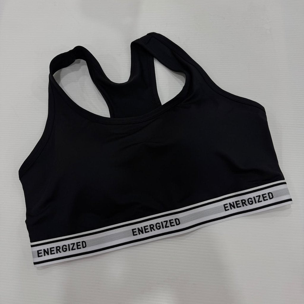 Energized Wellness Racer-Back Sports Bra with Elastic Underband 201-1176C