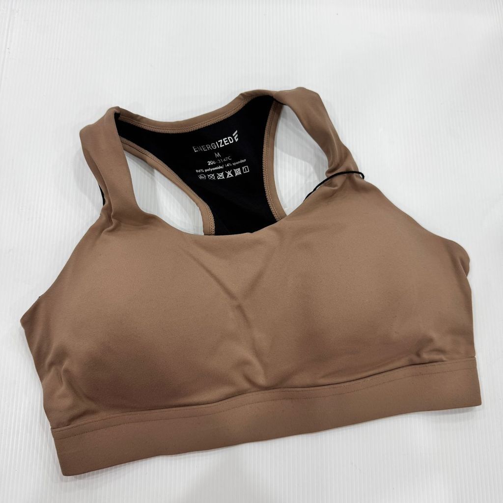 Energized Action Mini Plus Deep Cut Racer-back Sports Bra 206-3147C