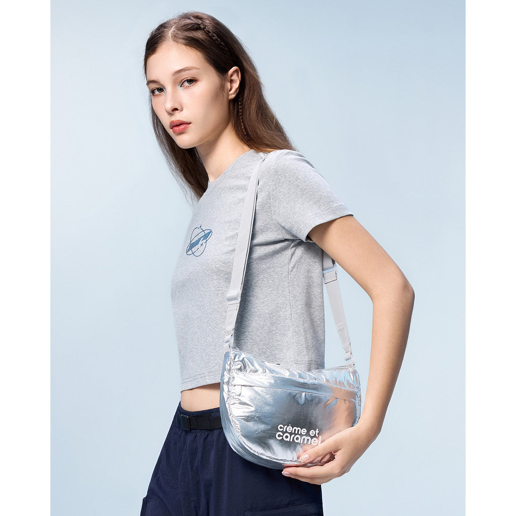 Creme Et Caramel Nylon Sling Bag CC9-1341