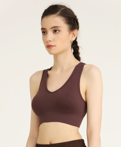 Promo Energized Sports Bra Dual Layer Seamless Knit 201-1093S